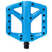 Crankbrothers Stamp Flat BMX/MTB Bike Pedal - Platform Bicycle Pedal, Minimal Profile, Adjustable Grip Stamp 1 Blue L
