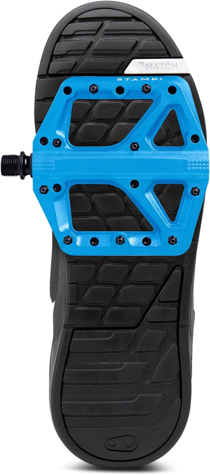 Crankbrothers Stamp Flat BMX/MTB Bike Pedal - Platform Bicycle Pedal, Minimal Profile, Adjustable Grip Stamp 1 Blue L