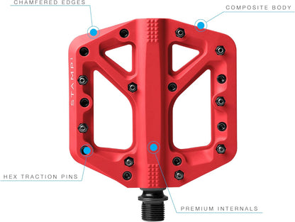CRANKBROTHERS Stamp-1 Pedals Red S Single