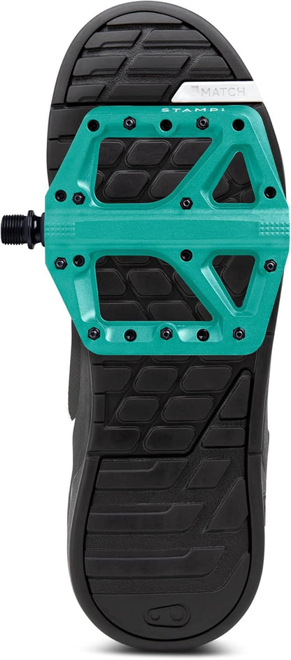 Crankbrothers Stamp Flat BMX/MTB Bike Pedal - Platform Bicycle Pedal, Minimal Profile, Adjustable Grip Stamp 1 Turquoise L