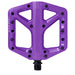 Crankbrothers Stamp Flat BMX/MTB Bike Pedal - Platform Bicycle Pedal, Minimal Profile, Adjustable Grip Stamp 1 Purple L