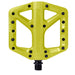 Crankbrothers Stamp Flat BMX/MTB Bike Pedal - Platform Bicycle Pedal, Minimal Profile, Adjustable Grip Stamp 1 Yellow L