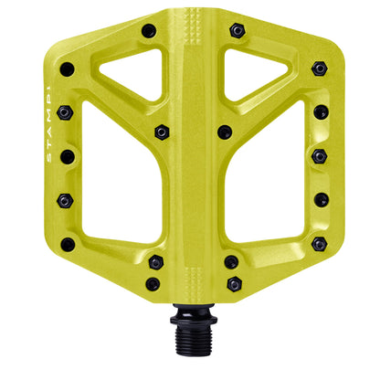 Crankbrothers Stamp Flat BMX/MTB Bike Pedal - Platform Bicycle Pedal, Minimal Profile, Adjustable Grip Stamp 1 Yellow L