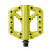 Crankbrothers Stamp Flat BMX-/MTB-Fahrradpedal, Plattform-Pedal, minimales Profil, Verstellbarer Grip Stempel 1 Gelb S