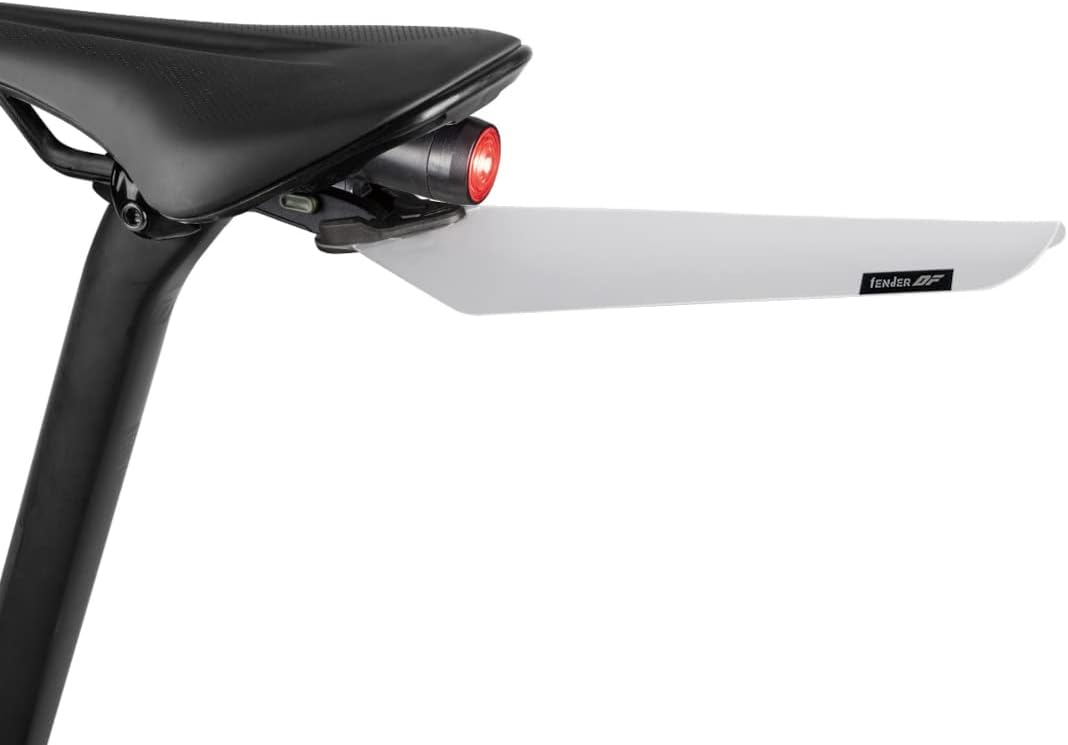 Topeak Flashfender Bicycle Rear Mudguards Twin Pack with DuoFixer Bracket, 1 x Black, 1 x Transparent
