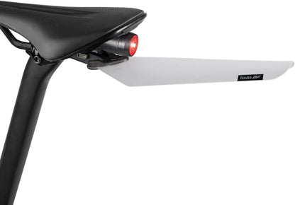 Topeak Flashfender Bicycle Rear Mudguards Twin Pack with DuoFixer Bracket, 1 x Black, 1 x Transparent
