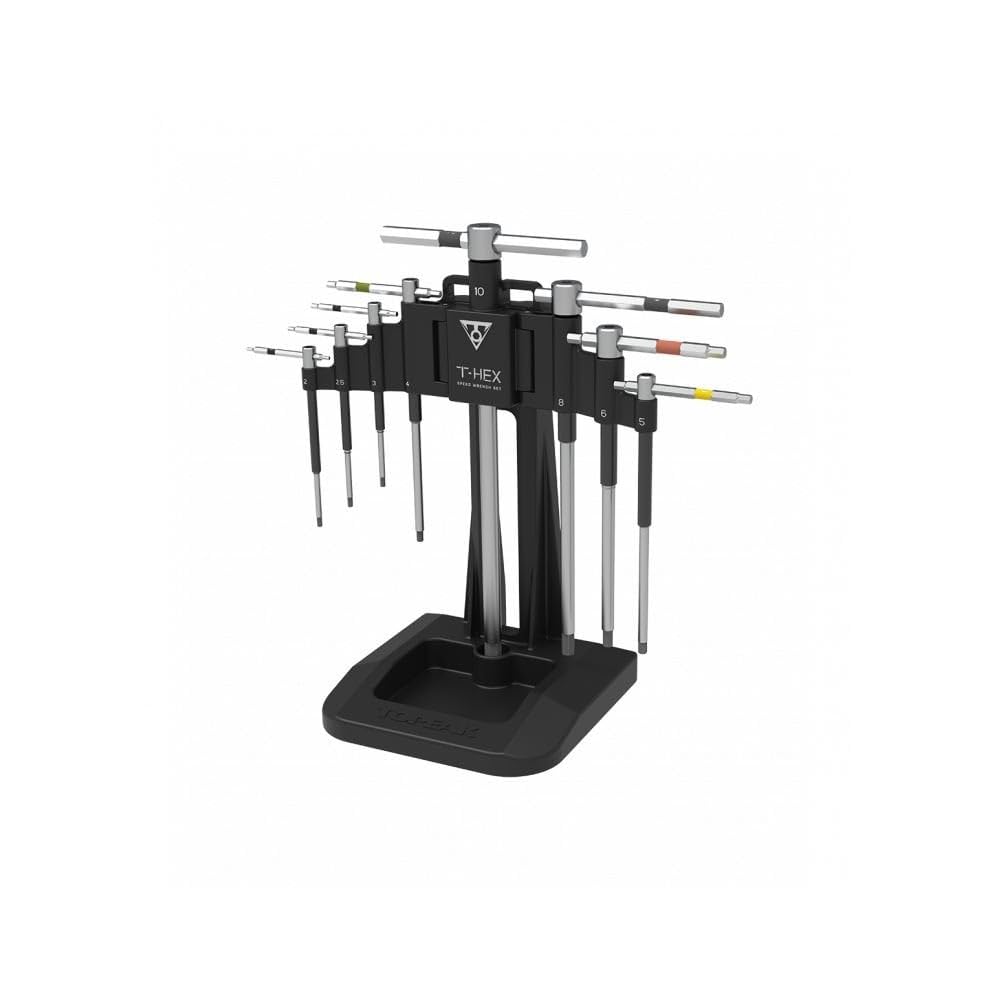 Topeak Unisex Speed Wrench 8pcs T-Hex Tool Set, Silver, 8 Teile EU