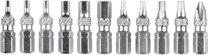 Topeak E-Torqbar 1-10Nm, A lightweight portable digital torque wrench with LED indicators includes Hex & Torx Bits, Black