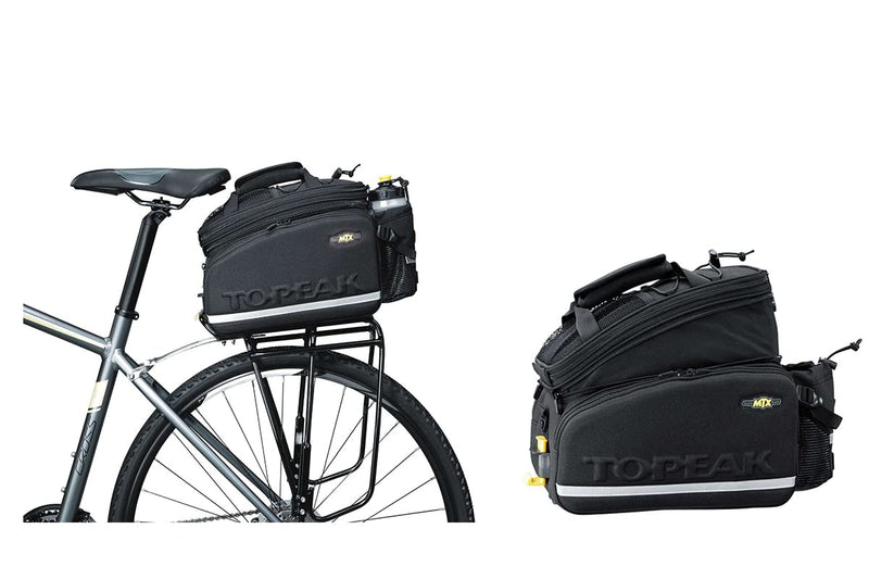Topeak MTX 2.0 TrunkBag DX Water Resistant Cycle Trunk Bag, Compatible with all MTX QuickTrack 2.0 racks, Black