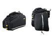 Topeak MTX 2.0 TrunkBag EXP Water Resistant Cycle Trunk Bag with Expandable Pannier Sides, Compatible with All MTX QuickTrack 2.0 Racks, Black