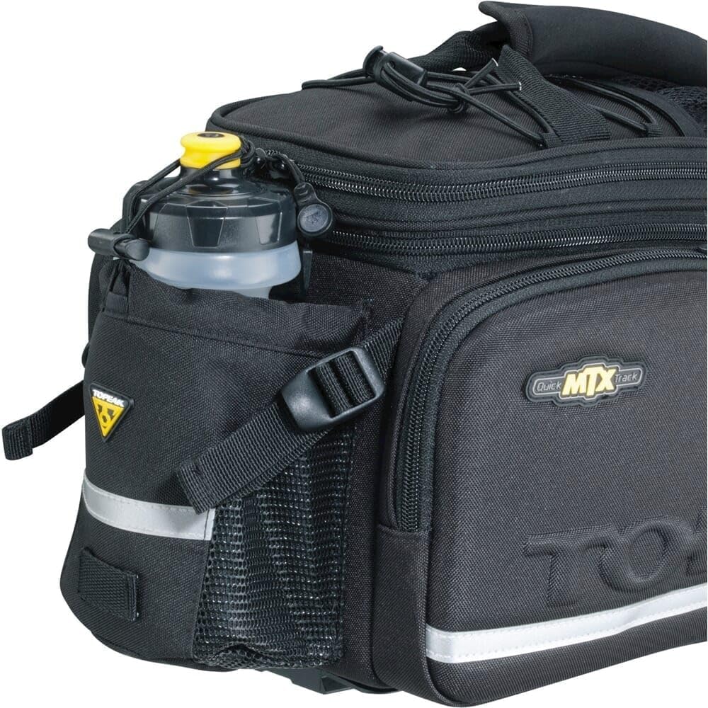 Topeak MTX 2.0 TrunkBag EX Water Resistant Cycle Trunk Bag, Compatible with All MTX QuickTrack 2.0 Racks, Black