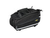 Topeak MTS TrunkBag EX 2.0 Water Resistant Cycle Trunk Bag with expandable pannier sides, attaches to a rack with straps, Black