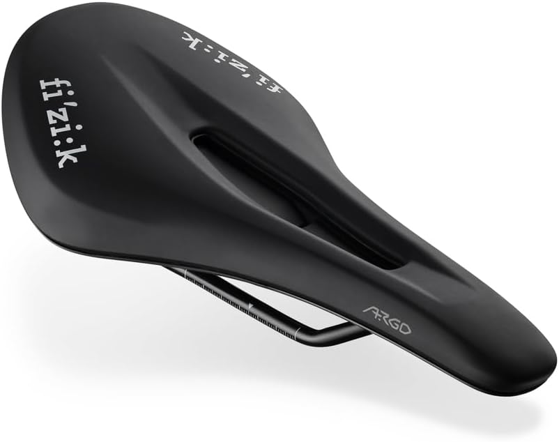 Fizik Vento Argo X5 MTB Bike Saddle, Carbon Reinforced Shell with Alloy Rails, 140mm Width, Black