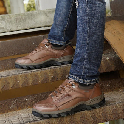 Wanmxinein Sneakers für Herren, bequemer Leder-Wanderschuh, Sportschuhe für Herren, Sneaker, Schuhe, atmungsaktiv