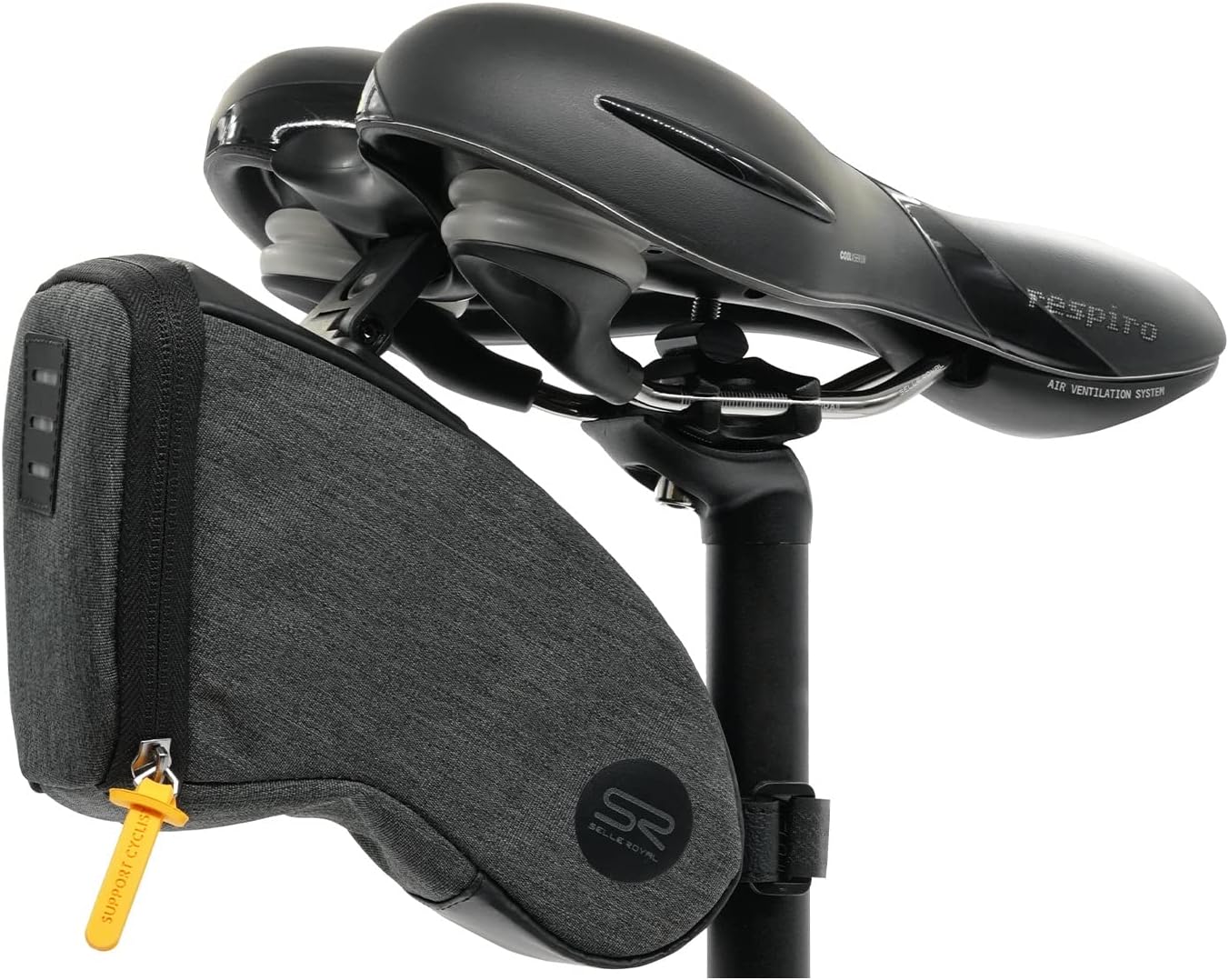 Selle Royal Herren Medium Satteltasche, schwarz, 1,2 L