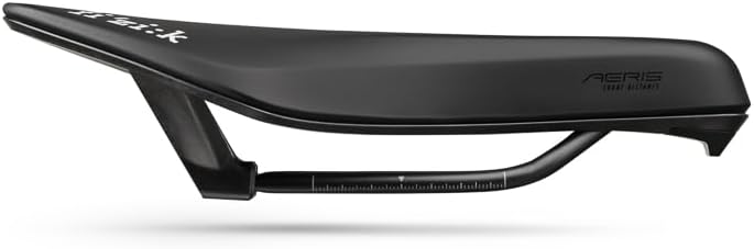Fizik Transiro Aeris R5 Short Distance Triathlon Bike Saddle, Carbon Reinforced Shell with Alloy Rails, 135mm Width, Black