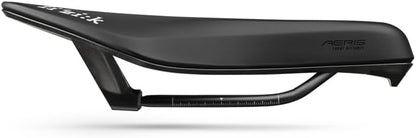 Fizik Transiro Aeris R5 Short Distance Triathlon Bike Saddle, Carbon Reinforced Shell with Alloy Rails, 135mm Width, Black