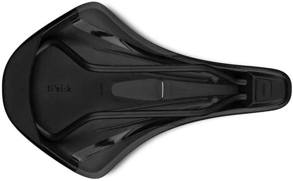 Fizik Terra Argo X5 Road Bike Saddle, Carbon Reinforced Shell with Alloy Rails, 140mm Width, Black