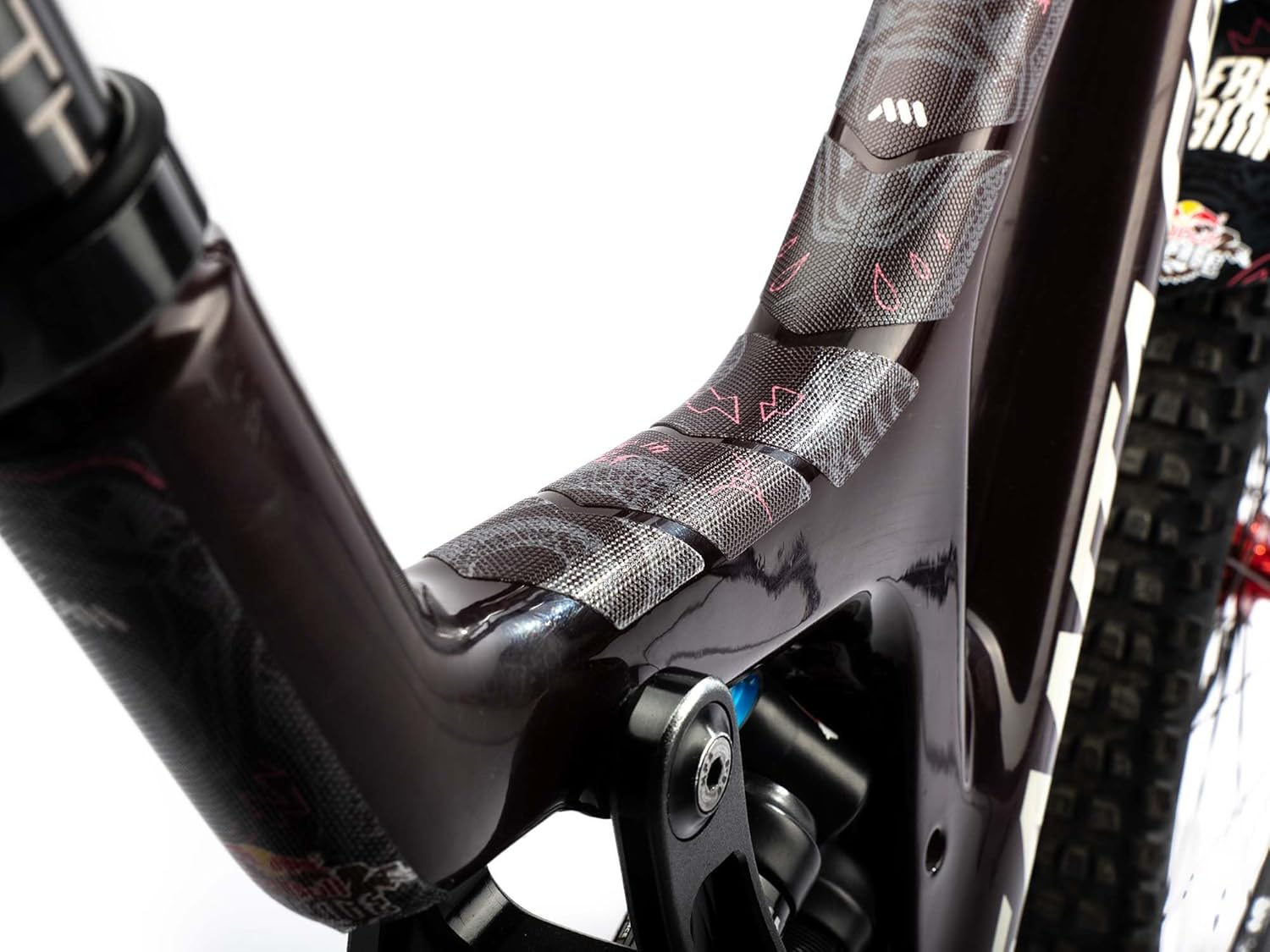 All Mountain Style AMS High Impact Frame Guard Extra Semi-transparent – Protects your bike from scratches and dings