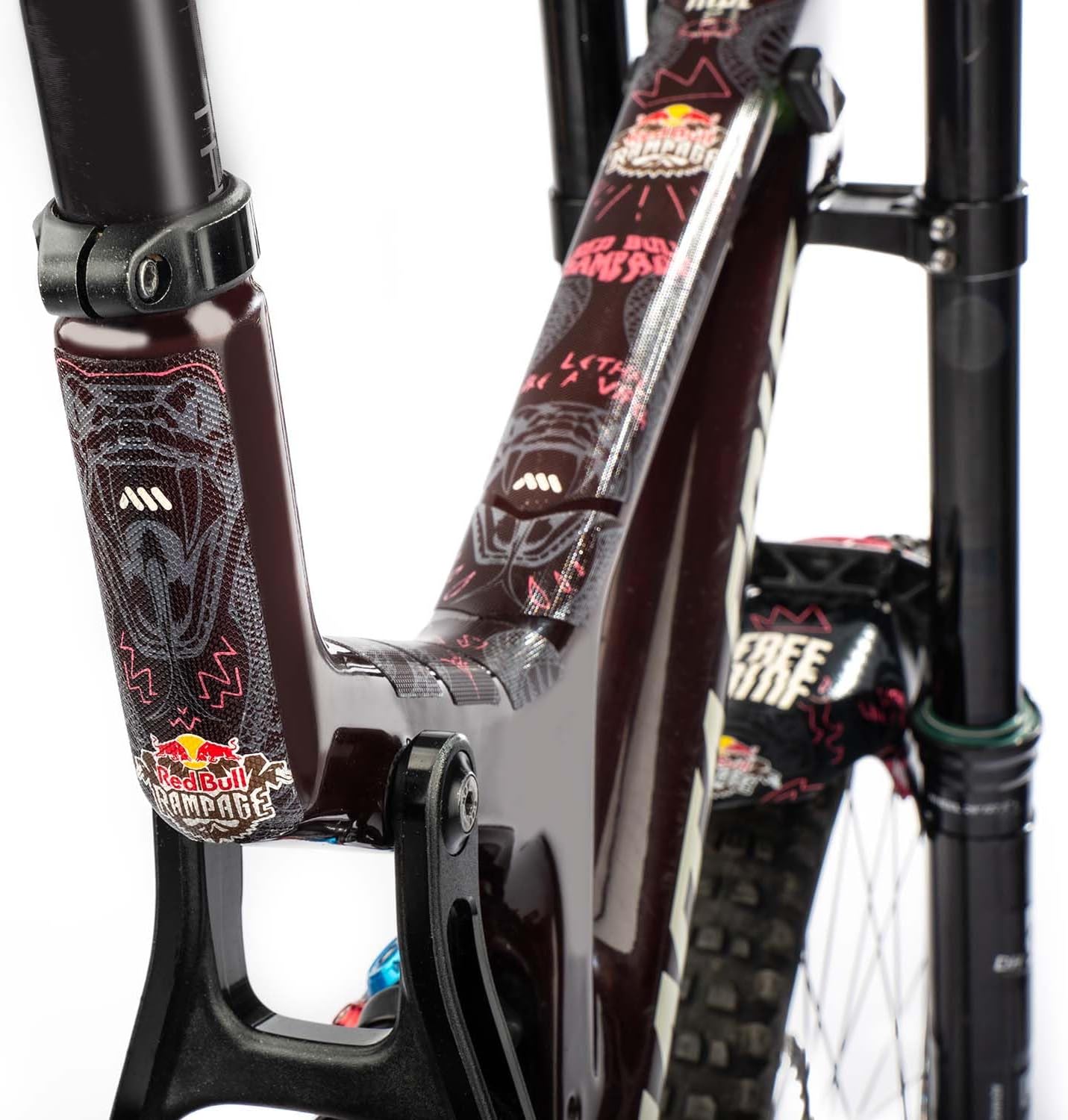 All Mountain Style AMS High Impact Frame Guard Extra Semi-transparent – Protects your bike from scratches and dings