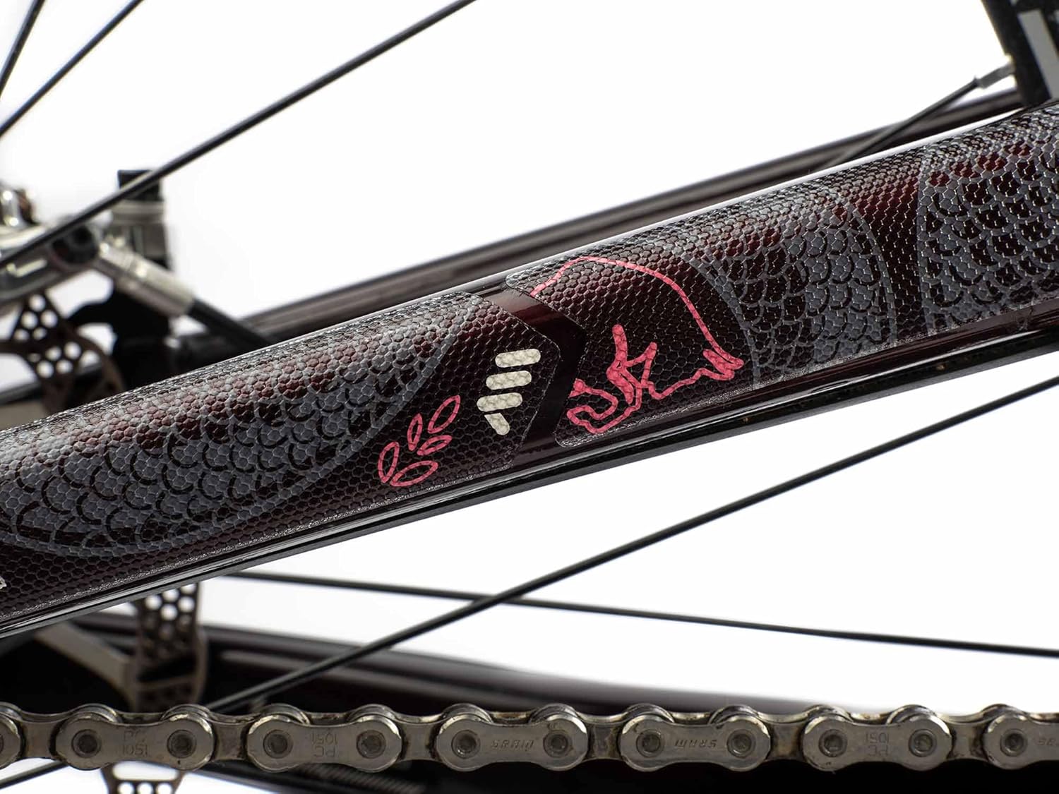 All Mountain Style AMS High Impact Frame Guard Extra Semi-transparent – Protects your bike from scratches and dings