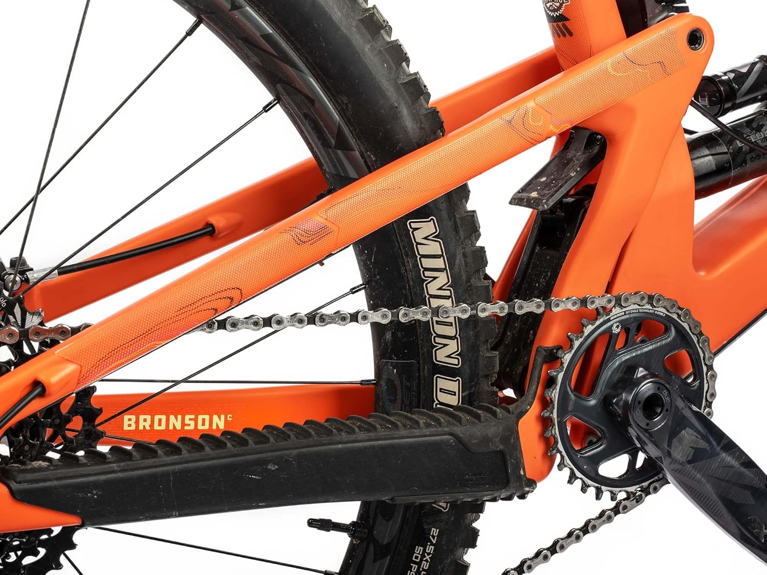 All Mountain Style AMS High Impact Frame Guard Extra Semi-transparent – Protects your bike from scratches and dings