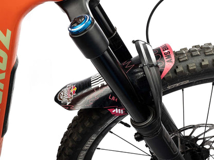 All Mountain Style AMS Bicycle Front Mudguard - Fits 26" / 27.5" / 29" Red Bull Ram