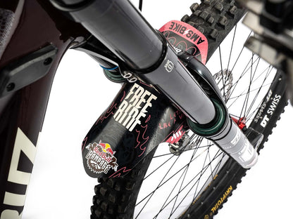 All Mountain Style AMS Bicycle Front Mudguard - Fits 26" / 27.5" / 29" Red Bull Ram