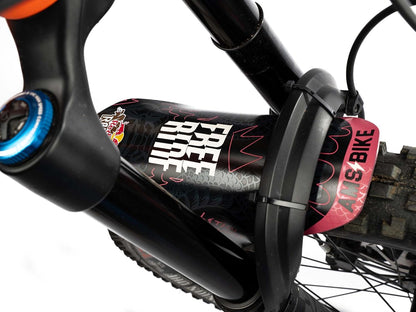 All Mountain Style AMS Bicycle Front Mudguard - Fits 26" / 27.5" / 29" Red Bull Ram