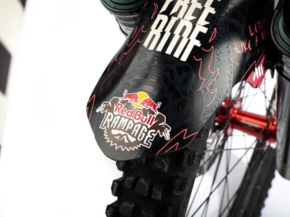 All Mountain Style AMS Bicycle Front Mudguard - Fits 26" / 27.5" / 29" Red Bull Ram