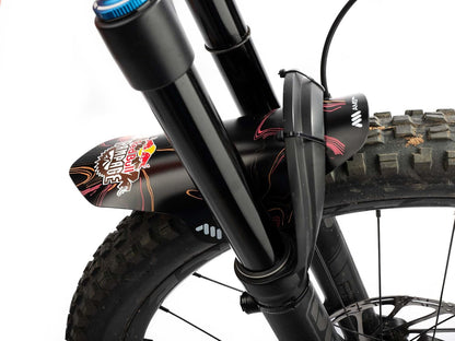 All Mountain Style AMS Bicycle Front Mudguard - Fits 26" / 27.5" / 29" Red Bull Ram
