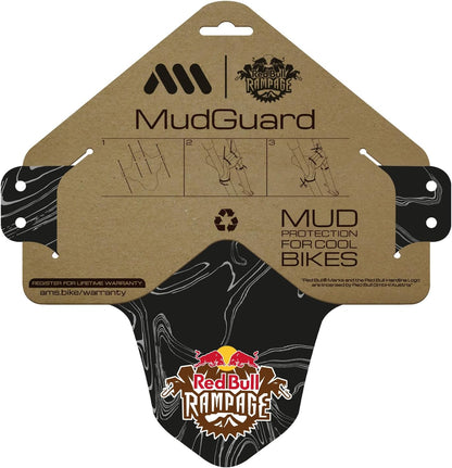 All Mountain Style AMS Bicycle Front Mudguard - Fits 26" / 27.5" / 29" Red Bull Ram