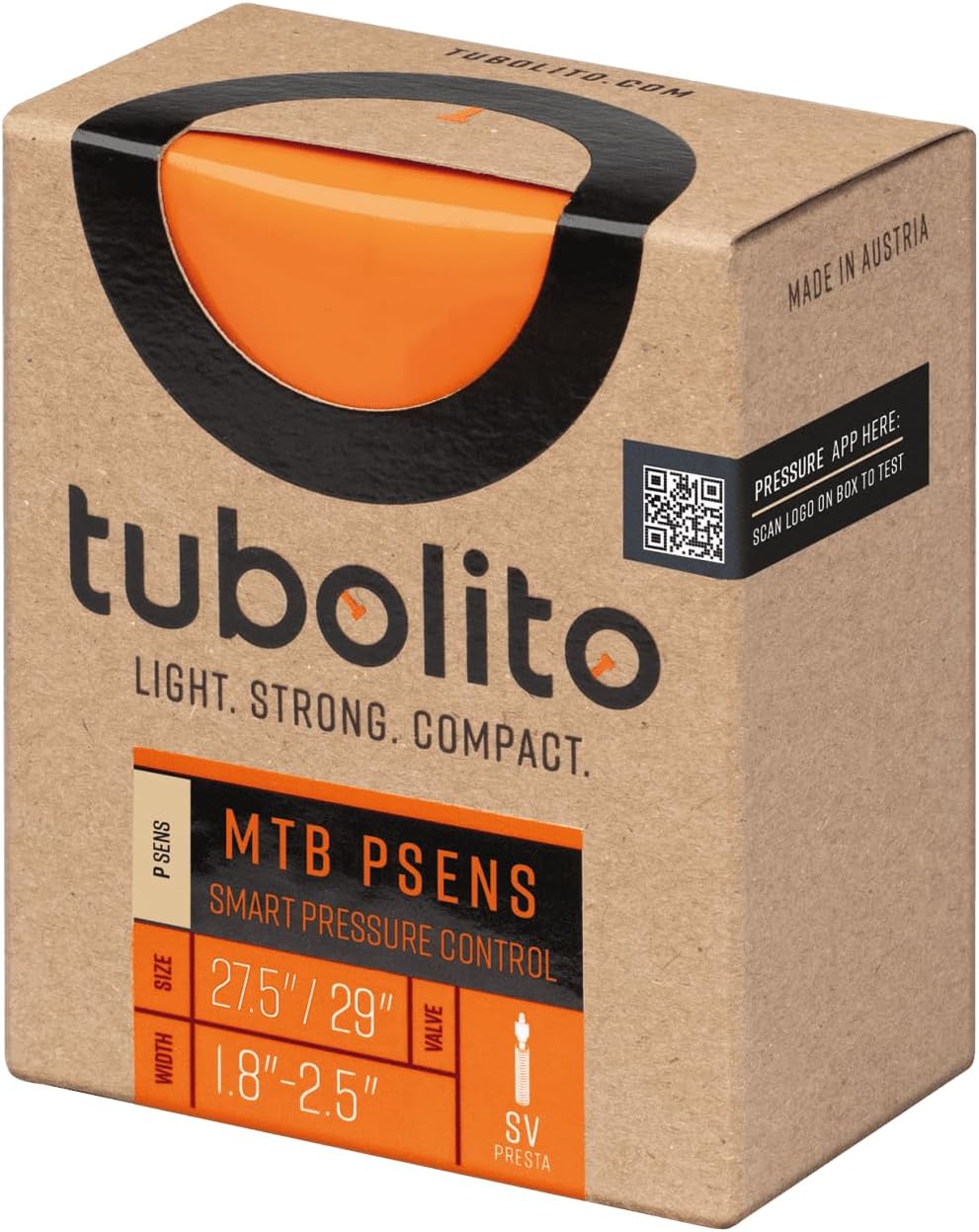 TUBOLITO Tubo-MTB PSENS 27.5 or 29" x 1.8-2.50 Presta 42mm Built in NFC chip for battery free