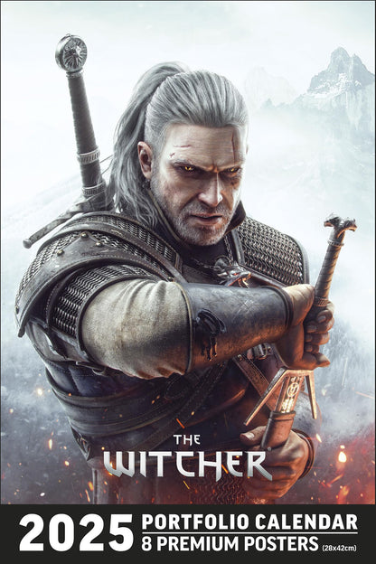 Calendrier Portfolio 2025 The Witcher (2025): 8 premium posters, de janvier à décembre