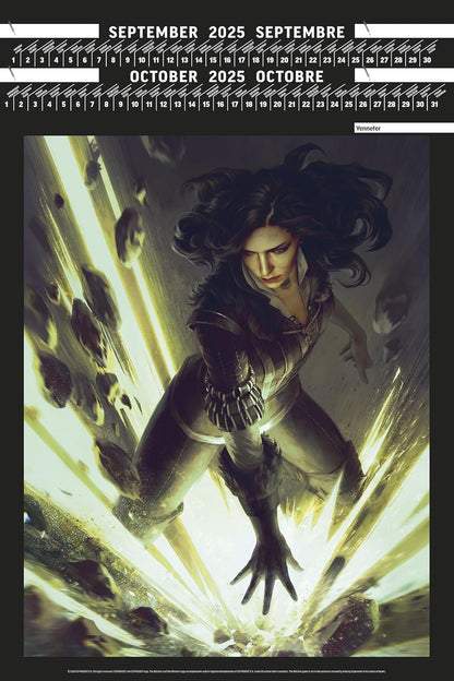 Calendrier Portfolio 2025 The Witcher (2025): 8 premium posters, de janvier à décembre