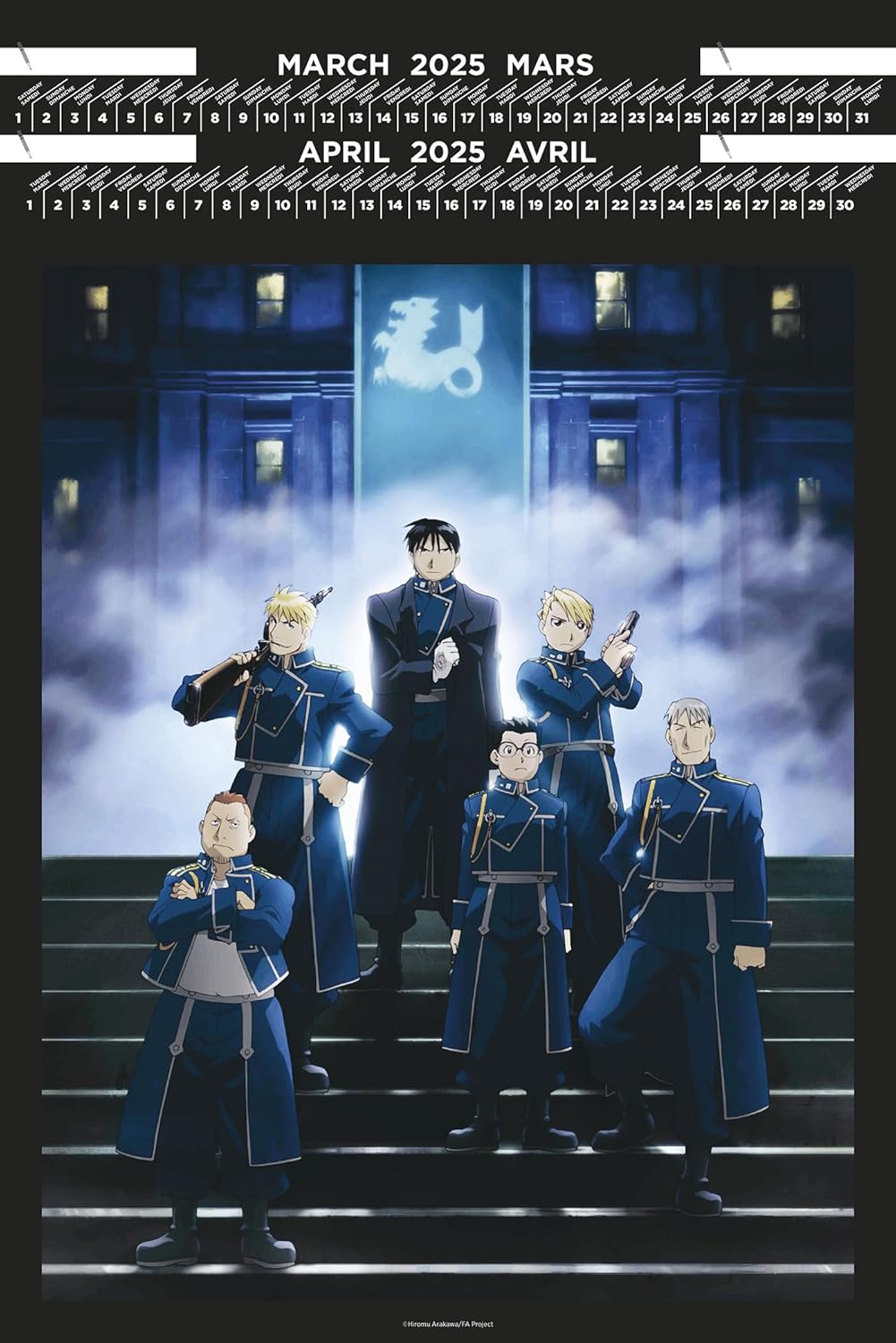 Calendrier Portfolio 2025 Fullmetal Alchemist (2025