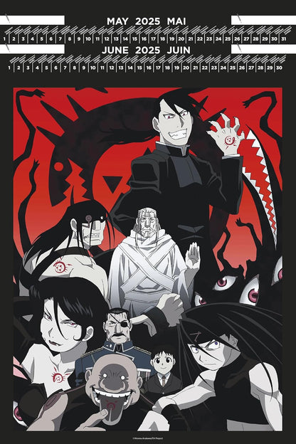 Calendrier Portfolio 2025 Fullmetal Alchemist (2025
