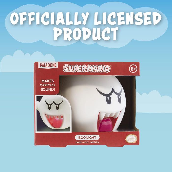 Paladone Super Mario Bros 3-D Boo Light - Battery Operated | Official Merchandise One Size, Multicolored,PP8017NN