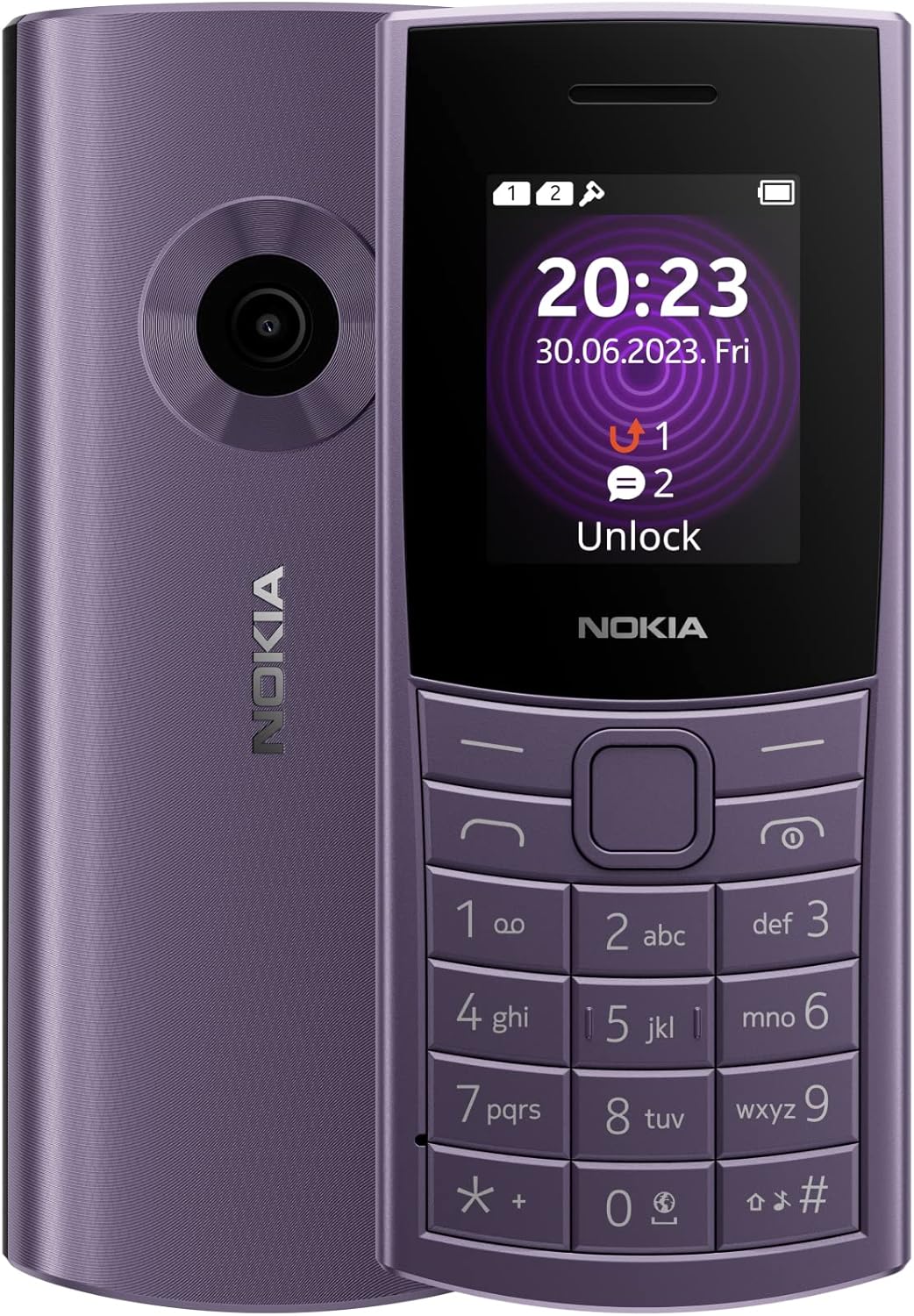 Nokia 110 4G Feature Phone With Camera, Bluetooth, FM radio, MP3 player, MicroSD, Long-Lasting Battery, and Pre-loaded Games, Dual Sim