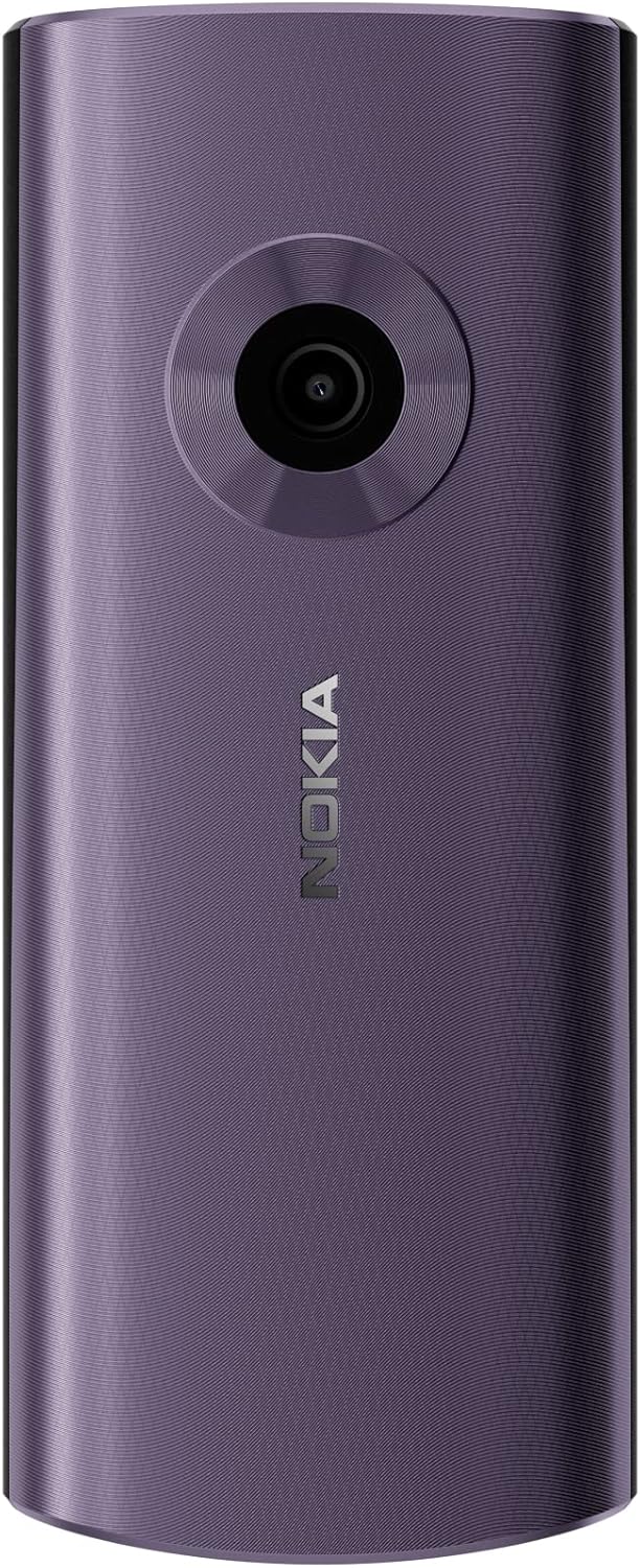 Nokia 110 4G Feature Phone With Camera, Bluetooth, FM radio, MP3 player, MicroSD, Long-Lasting Battery, and Pre-loaded Games, Dual Sim