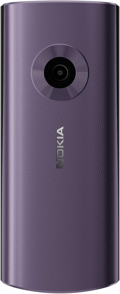 Nokia 110 4G Feature Phone With Camera, Bluetooth, FM radio, MP3 player, MicroSD, Long-Lasting Battery, and Pre-loaded Games, Dual Sim