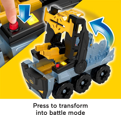 Fisher-Price Imaginext DC Super Friends Batman Toys Transforming Bat-Tank with Lights Sounds Figure & Projectiles for Preschool Kids Ages 3+ Years, HVY04