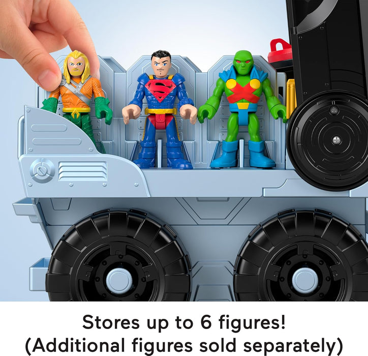Fisher-Price Imaginext DC Super Friends Batman Toys Transforming Bat-Tank with Lights Sounds Figure & Projectiles for Preschool Kids Ages 3+ Years, HVY04