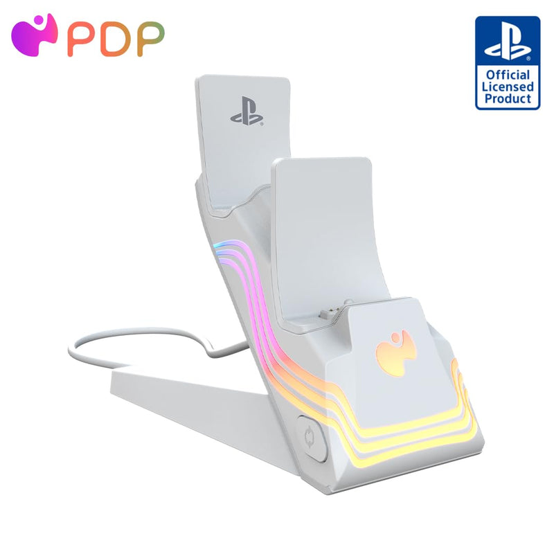 Pdp Ps5 Afterglow Wave Dual Charger White