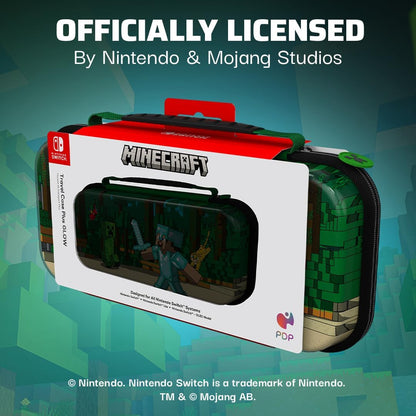 PDP Nintendo Switch Travel Case – MINECRAFT FOREST BATTLE