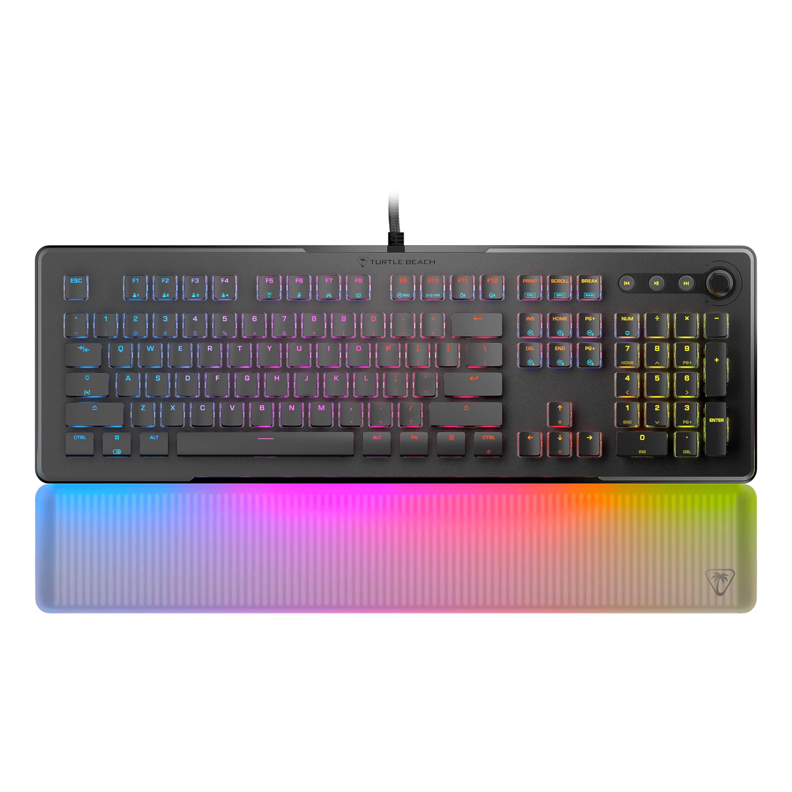 Turtle Beach Keyboard Mechanical Vulcan Ii Max, Black, Linear, Us