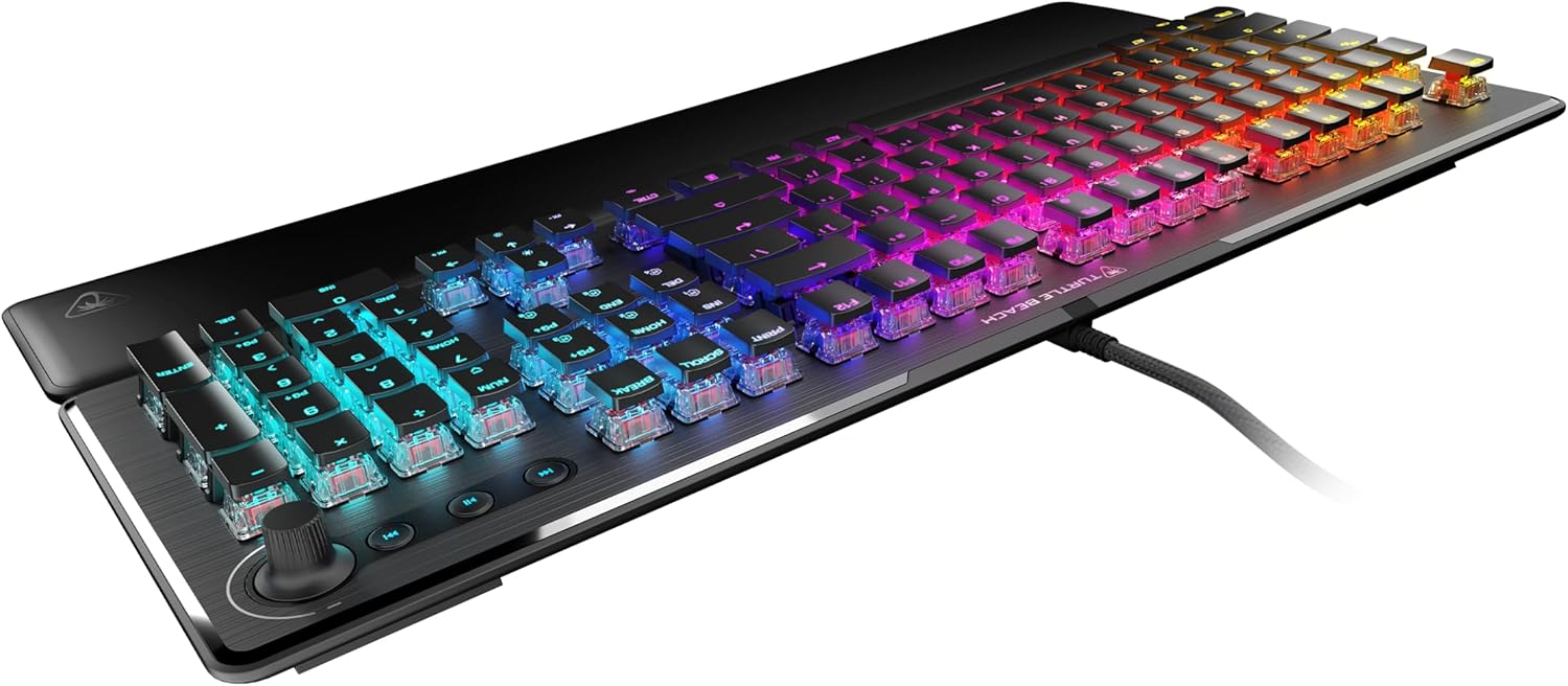 Turtle Beach Keyboard Mechanical Vulcan Ii Max, Black, Linear, Us