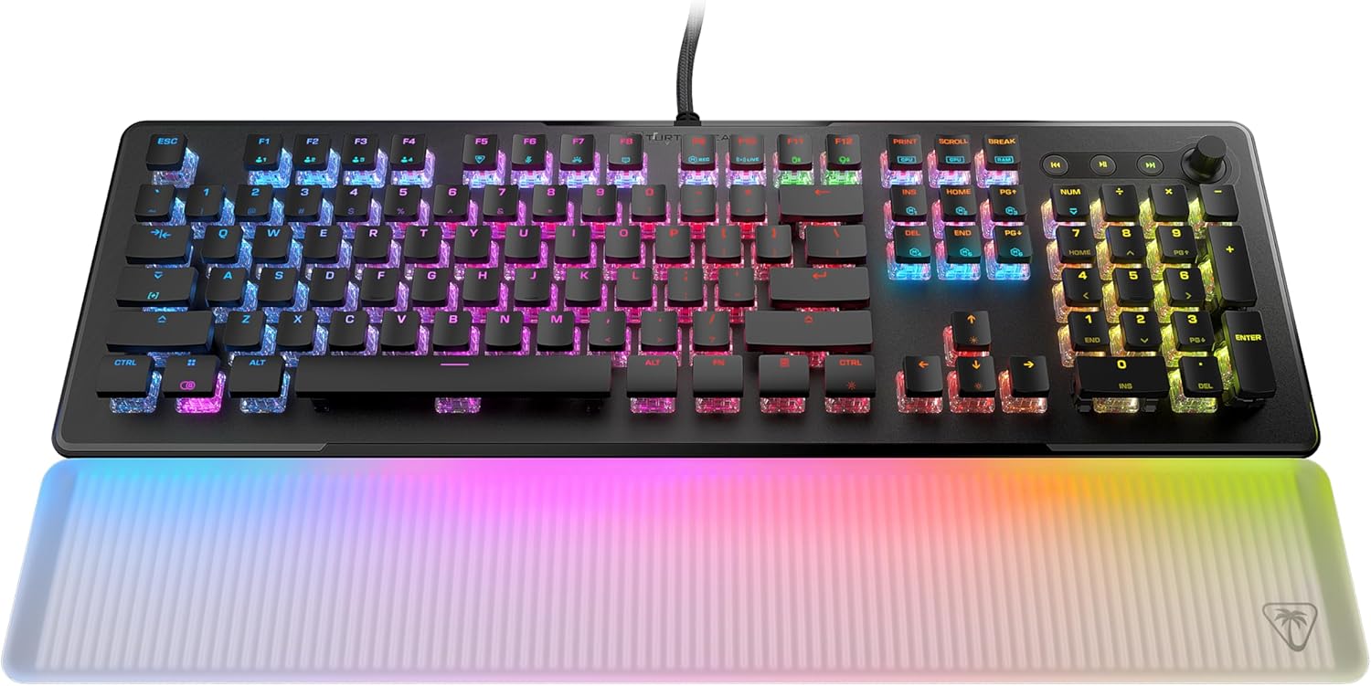 Turtle Beach Keyboard Mechanical Vulcan Ii Max, Black, Linear, Us