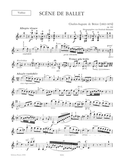 Scène de Ballet Op.100 (Violin and Piano