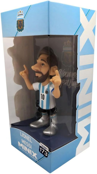 MINIX COLLECTIBLE FIGURINES - Lionel Messi, Official Argentina, Sports Collectable 12 cm Figurine, Unique Soccer Gift for All Ages, Football Stars